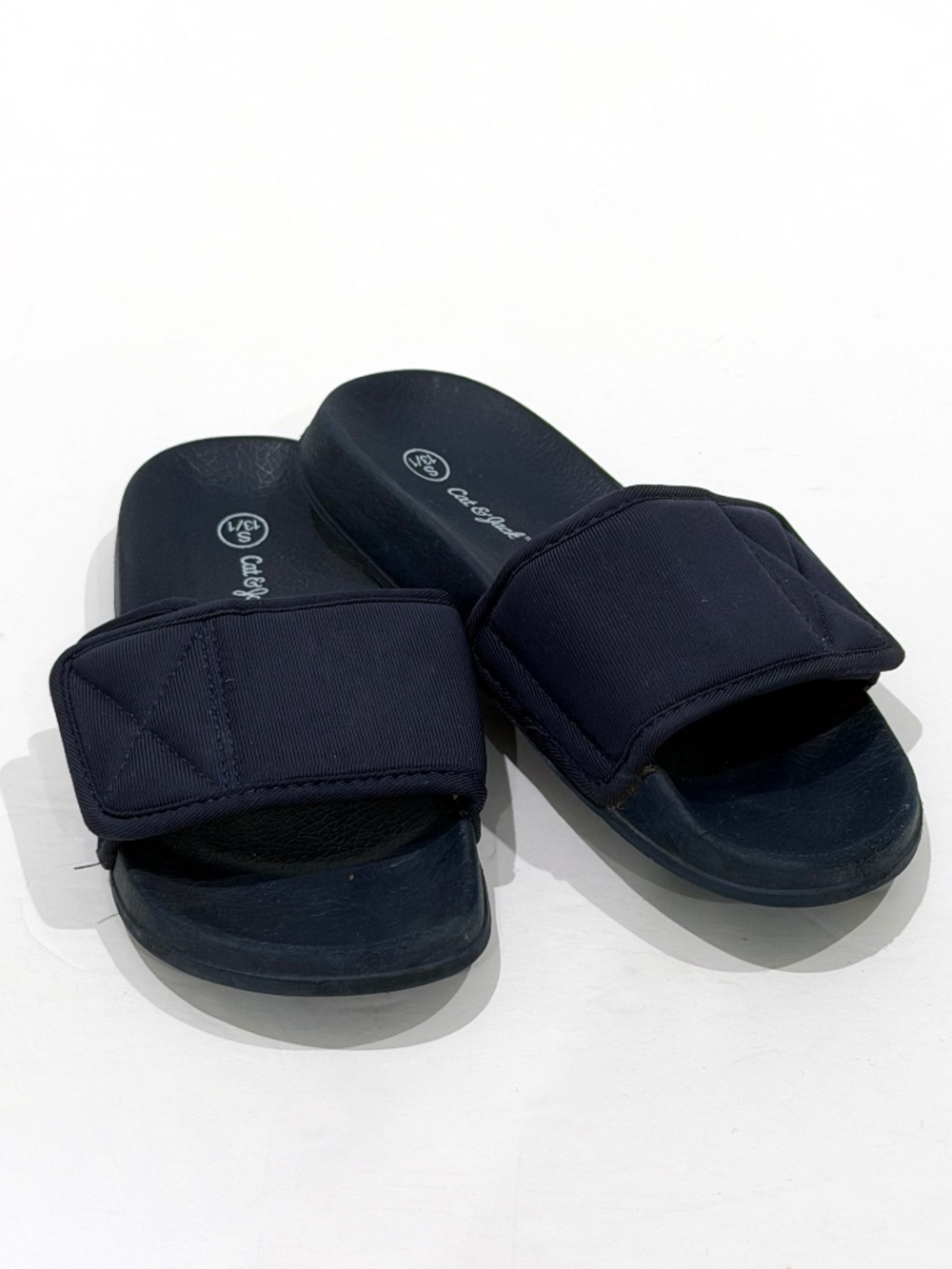 Kids Cat & Jack Velcro Slides Size 13/1